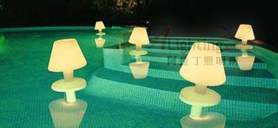 唯美水池裝飾臺(tái)燈 漂浮的光(圖)