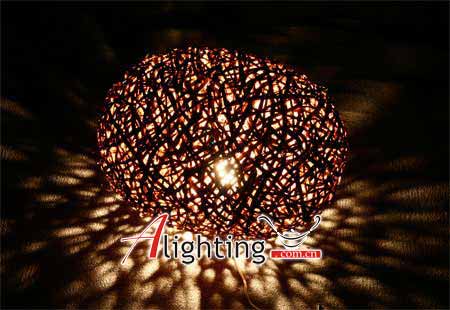 或光或影的迷人鳥(niǎo)巢理念燈具(圖)