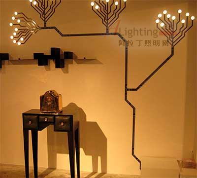 荷蘭燈具設計 開放在墻上的LED(圖)