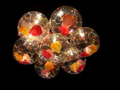 最浪漫吊燈：鋪滿(mǎn)玫瑰花瓣(圖)